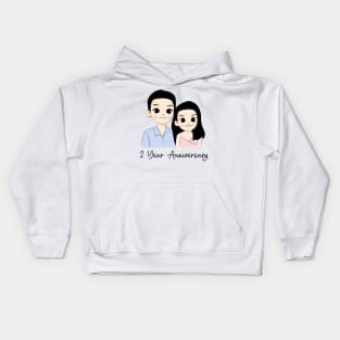 2 year anniversary Kids Hoodie